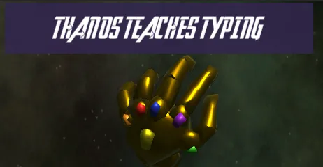 Thanos Teaches Typing banner